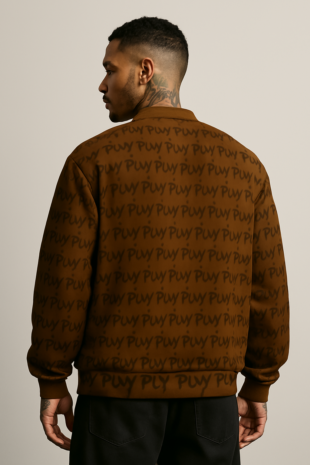 Mocha Monogram Cardigan