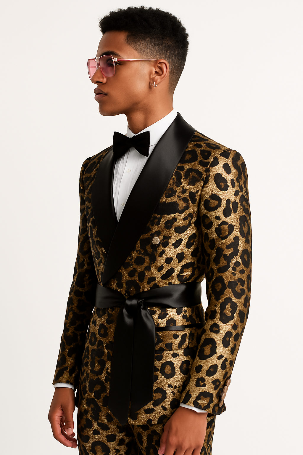 “NATiONAL THREAT” – Multicolor Cheetah Print Suit