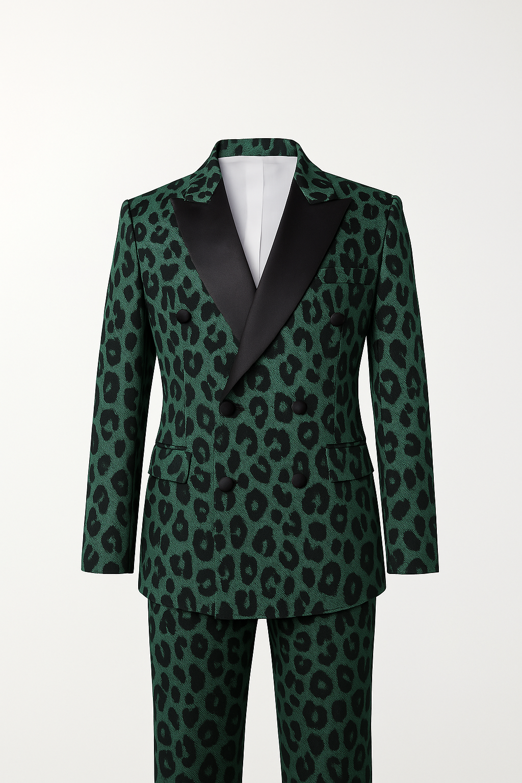 Jungle Formal Cheetah Denim Suit