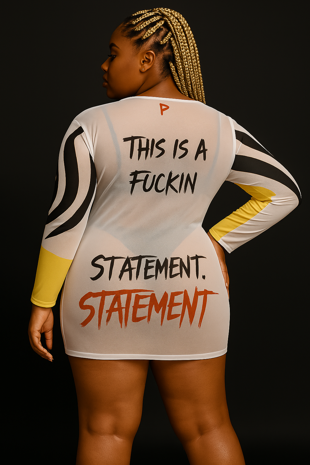 The Statement Mesh Dress (Plus Size)