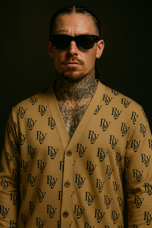 PLVY Monogram Cardigan