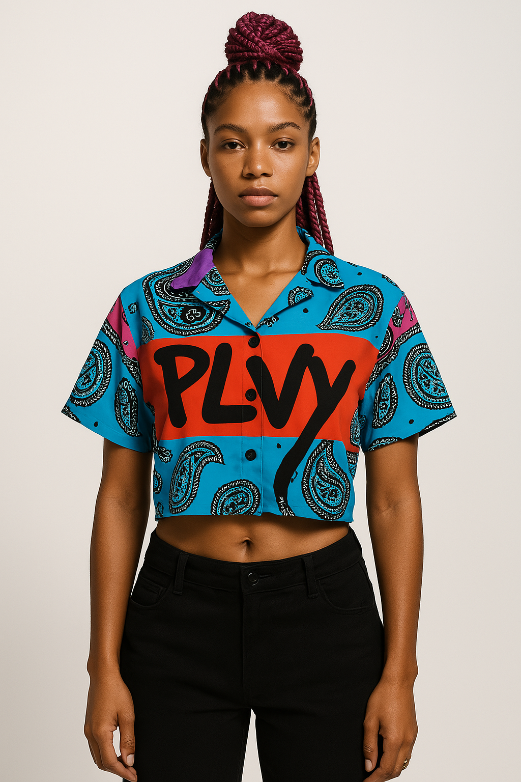 Paisley Pop Crop