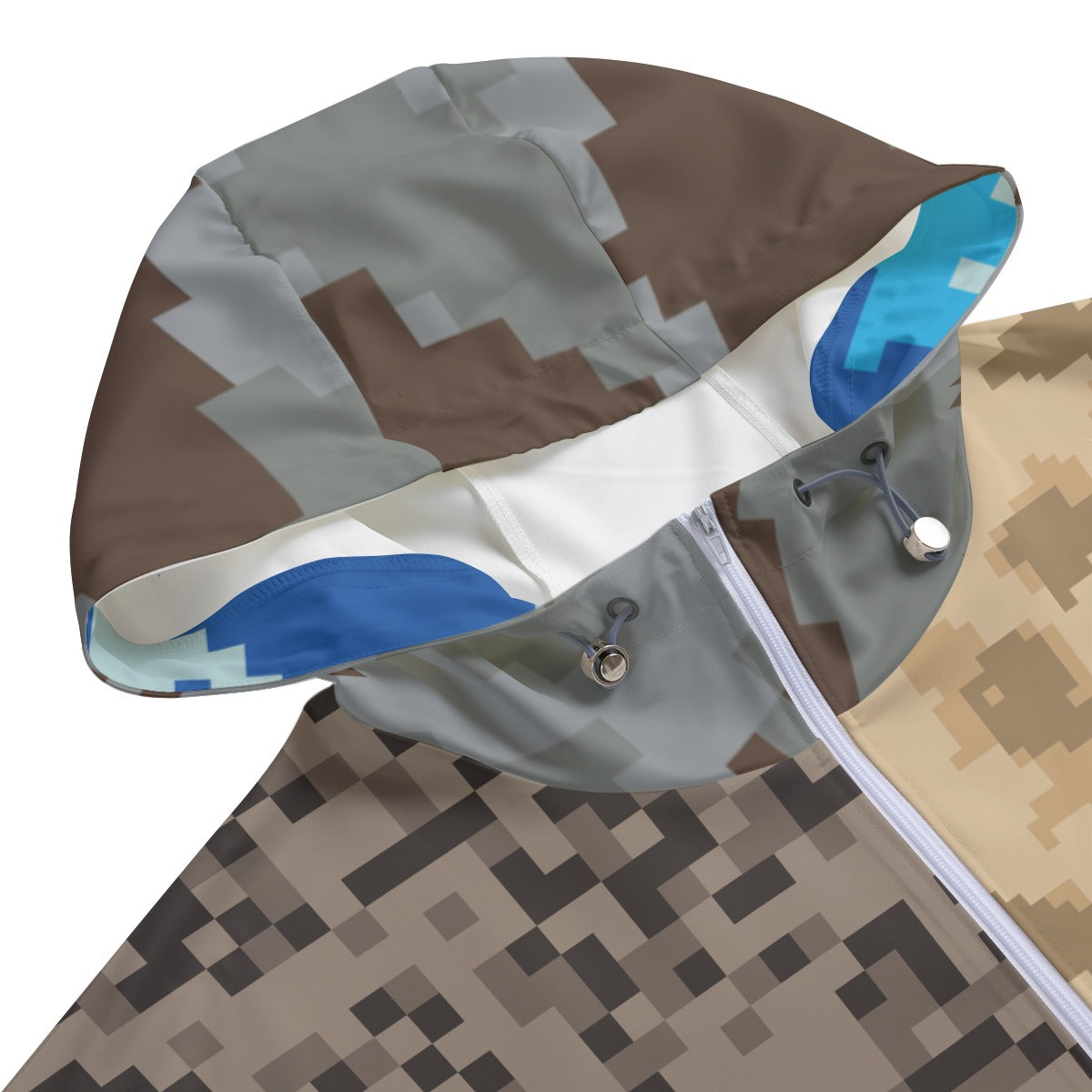 CAMO COLLISION HOODED WINDBREAKER