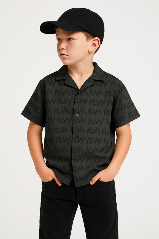 Lil Graffiti Flex Shirt – Ink Black
