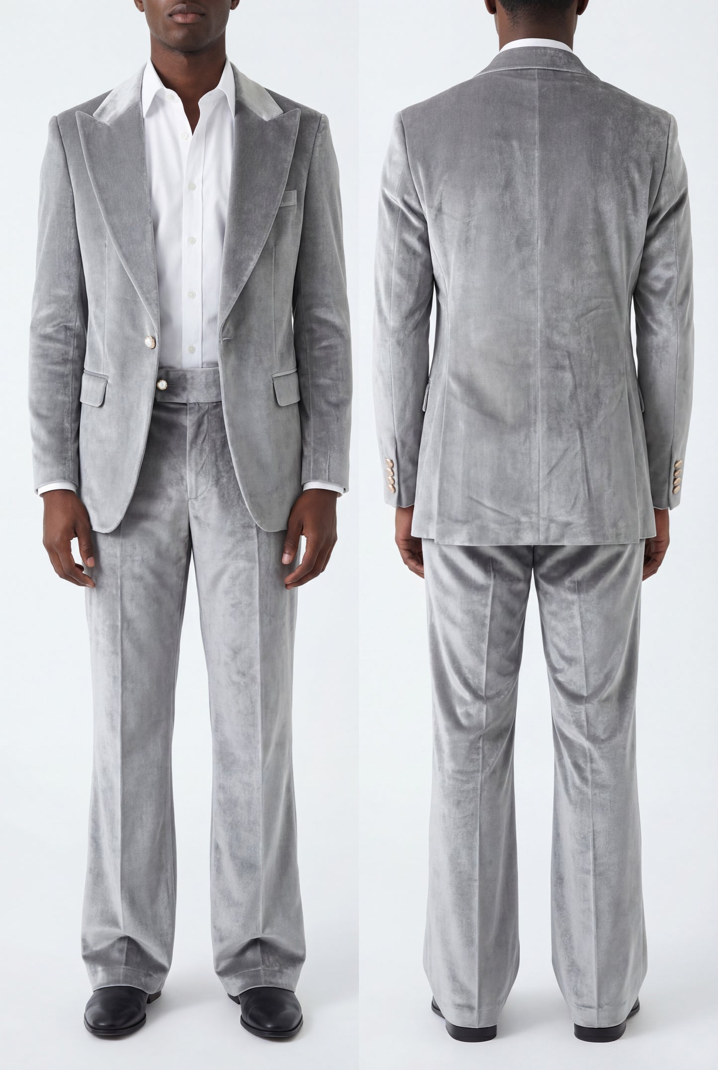 SILVER WARLORD VELVET SUIT