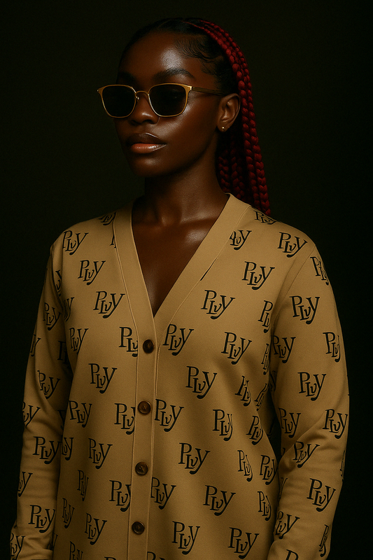 PLVY Monogram Cardigan