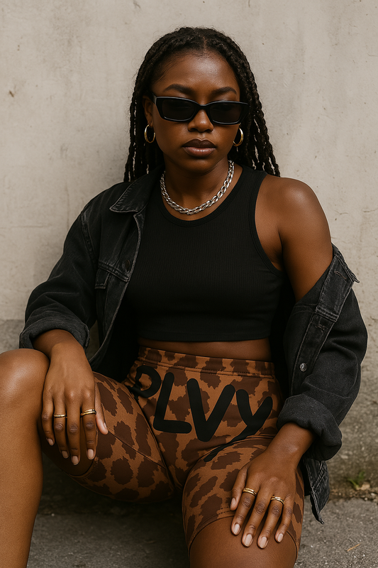 Cheetah Charge Shorts — Chocolate