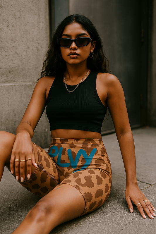 Cheetah Charge Shorts — Mocha