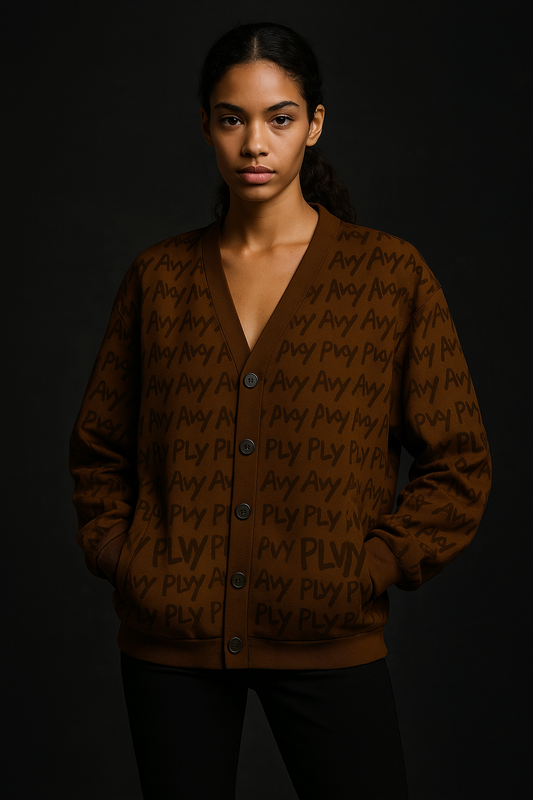 Mocha Monogram Cardi