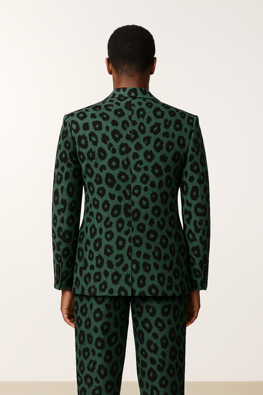 Jungle Formal Cheetah Denim Suit