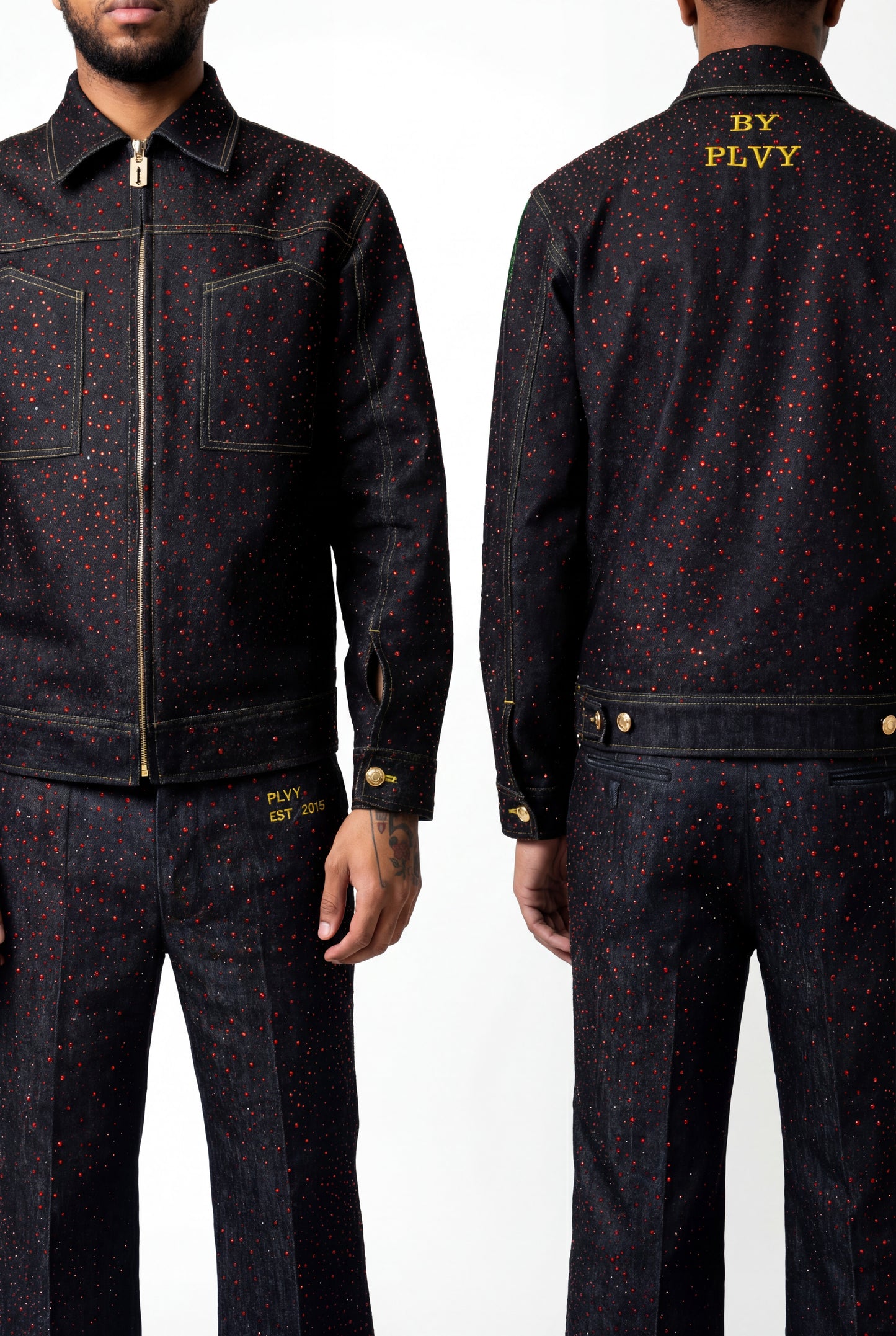 ANNIVERSARY RHINESTONE DENIM JACKET
