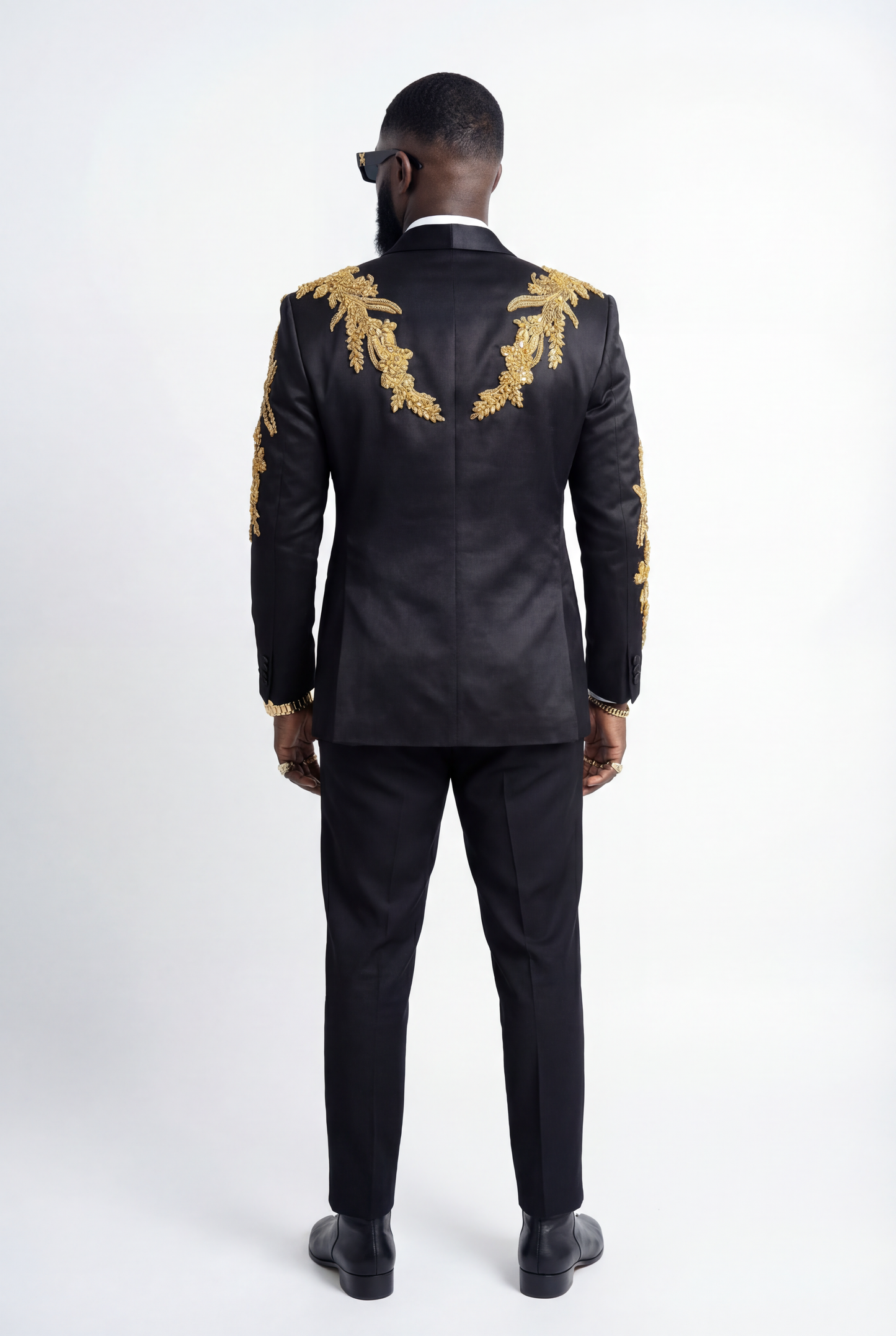 OBSIDIAN ROYAL EMBELLISHED SUIT