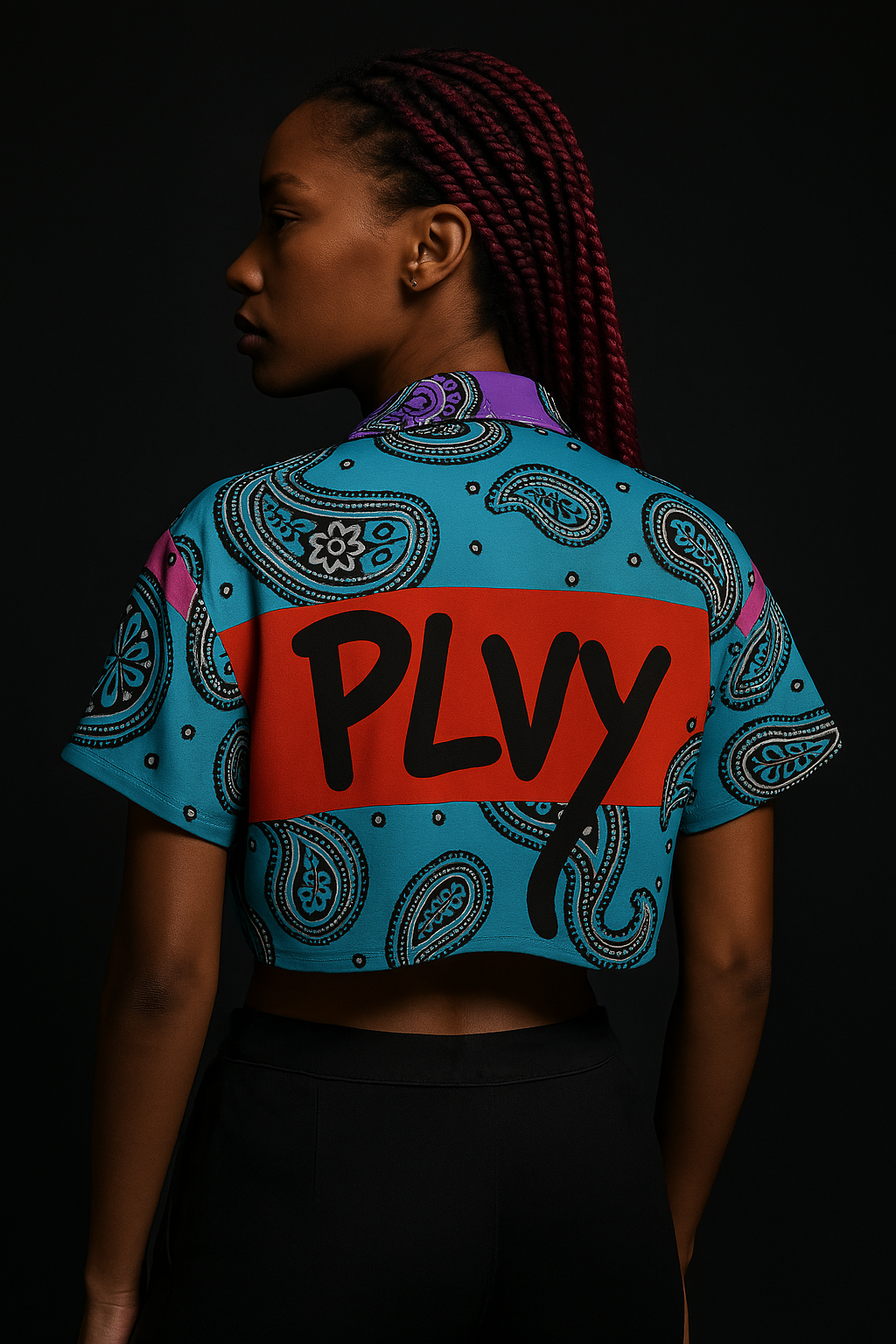 Paisley Pop Crop