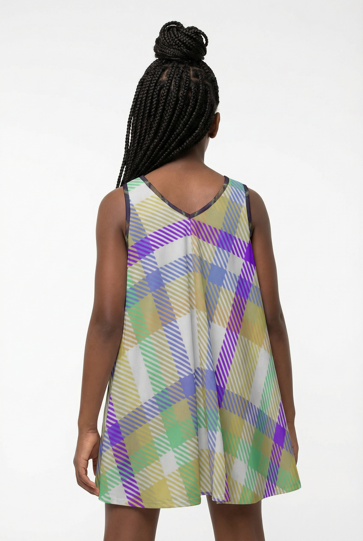 PLAID SWING DRESS